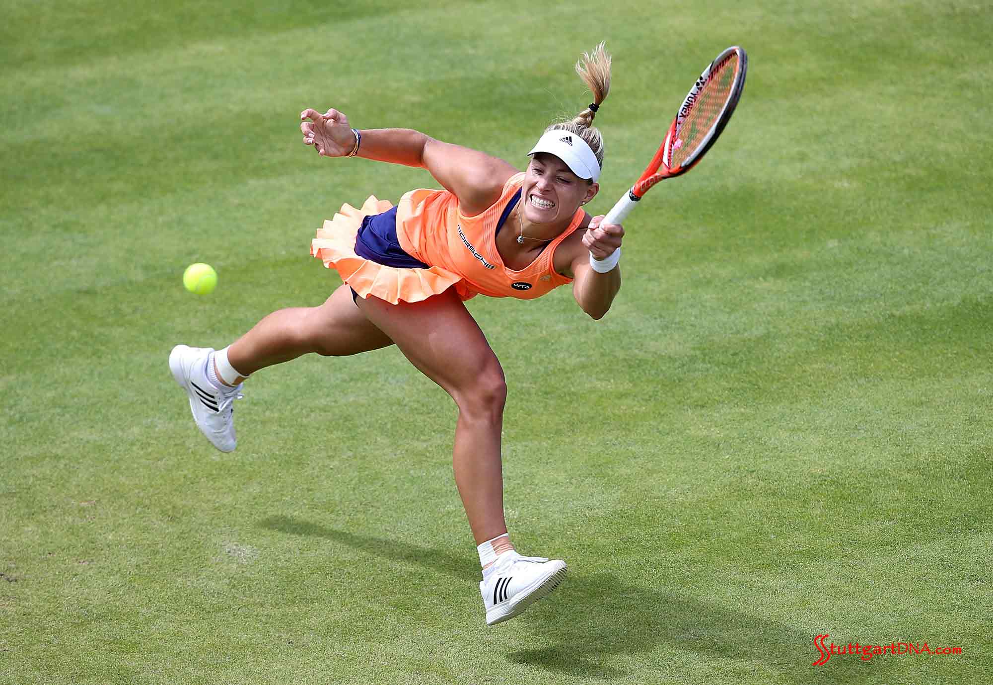 Angelique Kerber before her Birmingham win. Credit: Porsche AG Angelique Kerber wins Birmingham! She's seen here on her way to the Birmingham win. Credit: Porsche AG