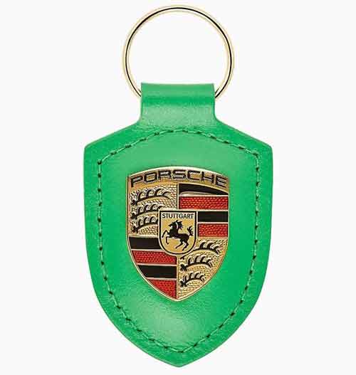 Porsche Crest Keyring - Python Green Limited Edition