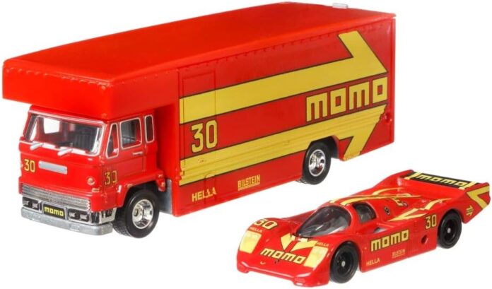 Featured - Best All Around 962 Hot Wheels Best 962 Porsche Hot Wheels: Depicted here are the MOMO transporter truck and the MOMO 962 Porsche Hot Wheels model