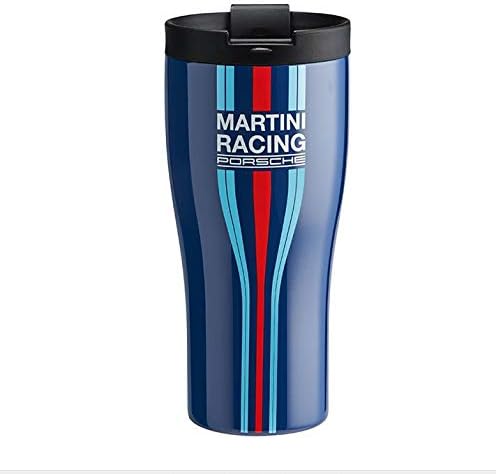 Pictured here is the Genuine Porsche Martini Racing Double Wall Stainless-Steel Thermal Tumbler. Credit: Amazon