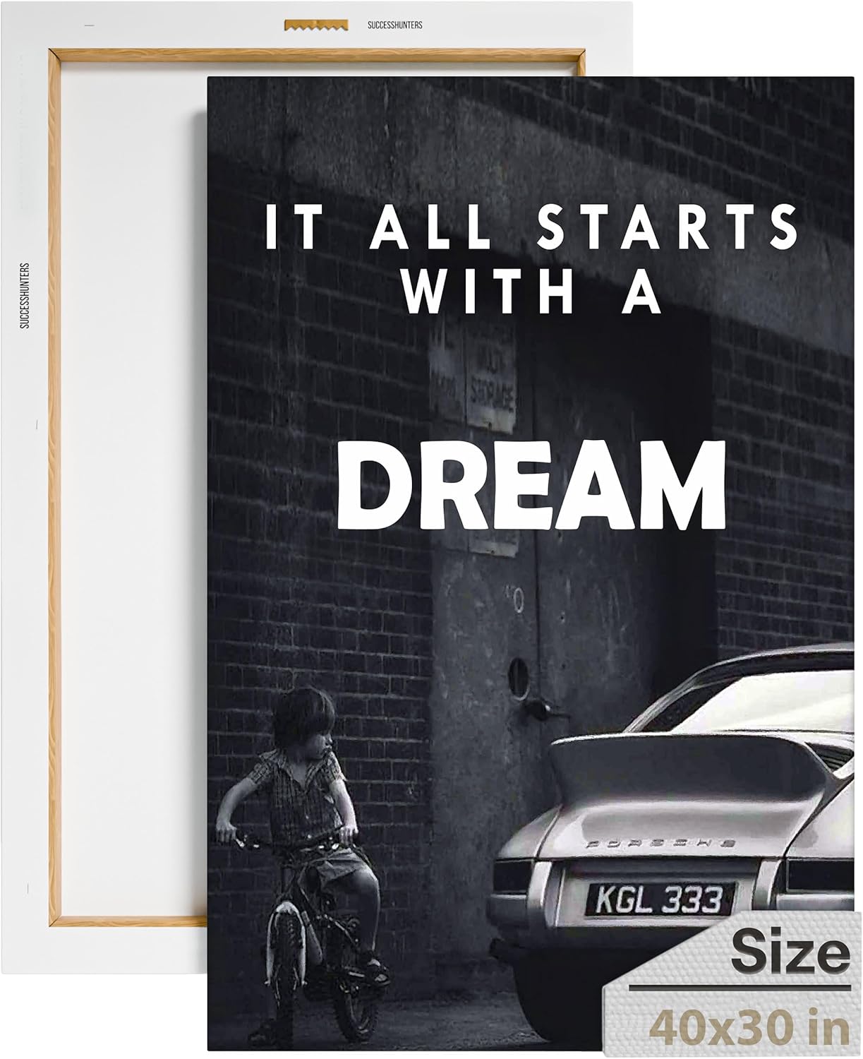 Depicted here is the "It All Starts with a Dream" artwork on canvas. Credit: Amazon