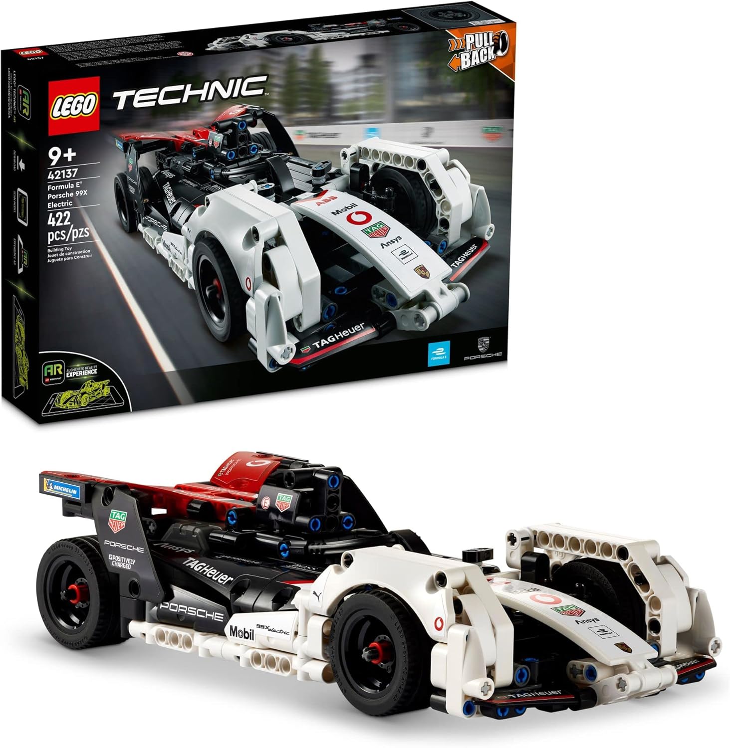 Seen here is the LEGO Technic Formula E Porsche 99X Electric Car Model. Credit: Amazon