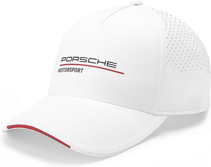 Seen here is the Porsche Motorsports White Fanwear Cap. Credit: Amazon