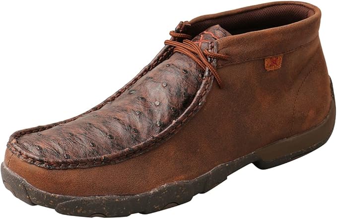 Seen here is the rustic-looking but very stylish Twisted X Men's Boot Chukka Driving Moccasin. Credit: Amazon