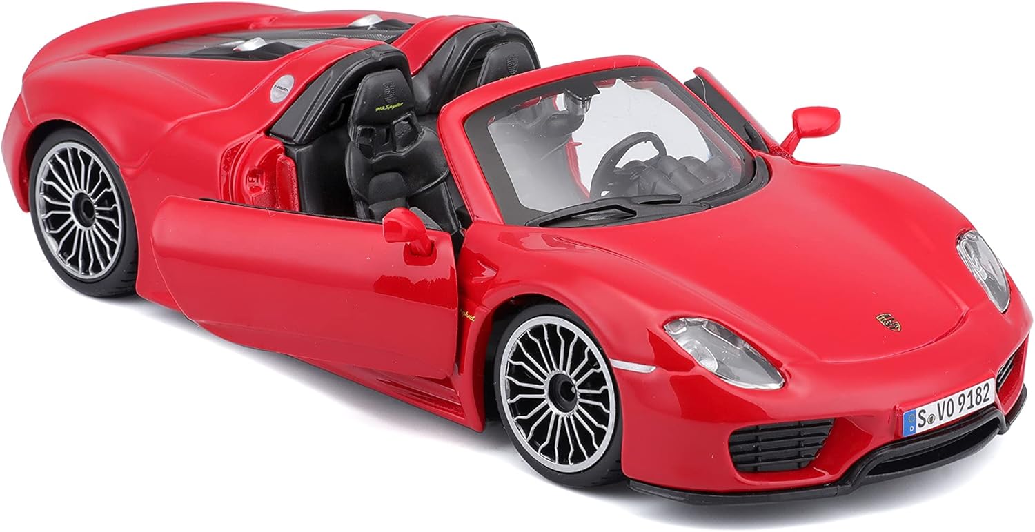 Pictured here is the 1:24 Diecast Porsche 918 Spyder by Bburago. Credit: Amazon