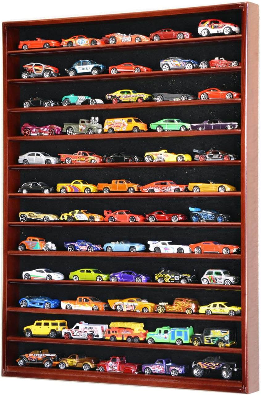 Seen here is the Display Case for 60 Hot Wheels and Matchbox Cars. Credit: Amazon