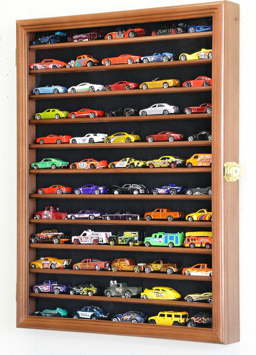 Pictured here is the Display Case for 60 Hot Wheels and Matchbox Models with UV Protection. Credit: Amazon