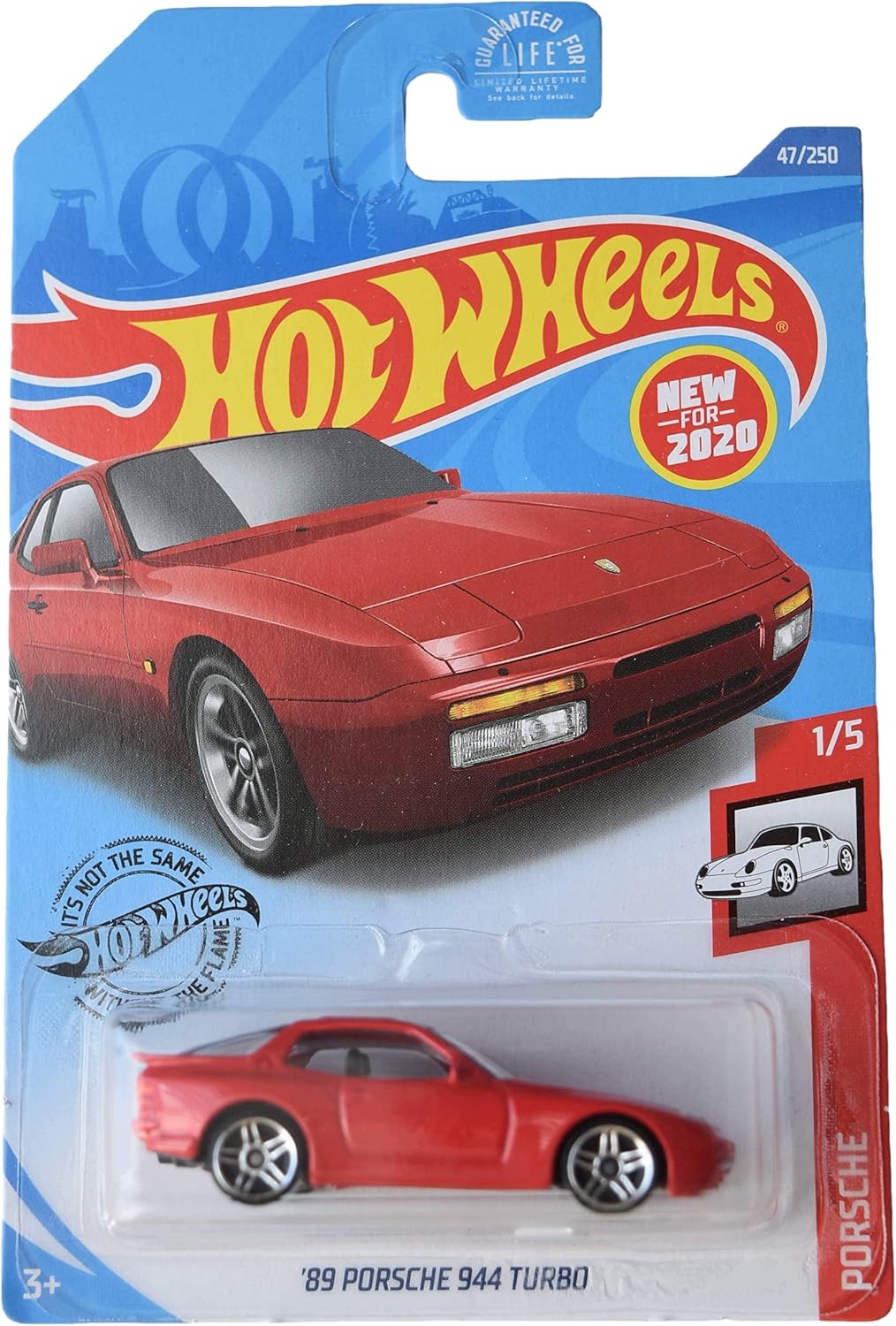 Depicted here is the Hot Wheels '89 Red Porsche 944 Turbo 47/250 Porsche 1/5. Credit: Amazon