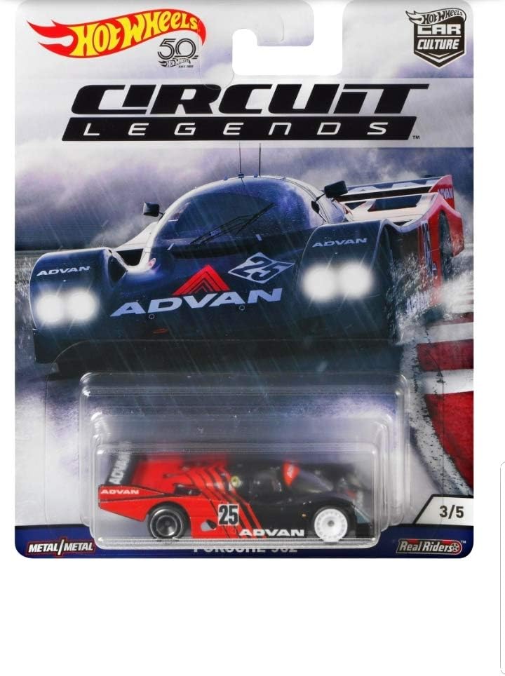 Pictured here is the Hot Wheels Advan Porsche 962 Real Riders 3/5 CAR Culture Circuit Legends. Credit: Amazon