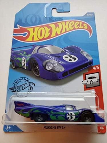 Pictured here is the Hot Wheels Blue Porsche 917 LH Psychedelic Hippy Car 4-5 2020 45-250. Credit: Amazon