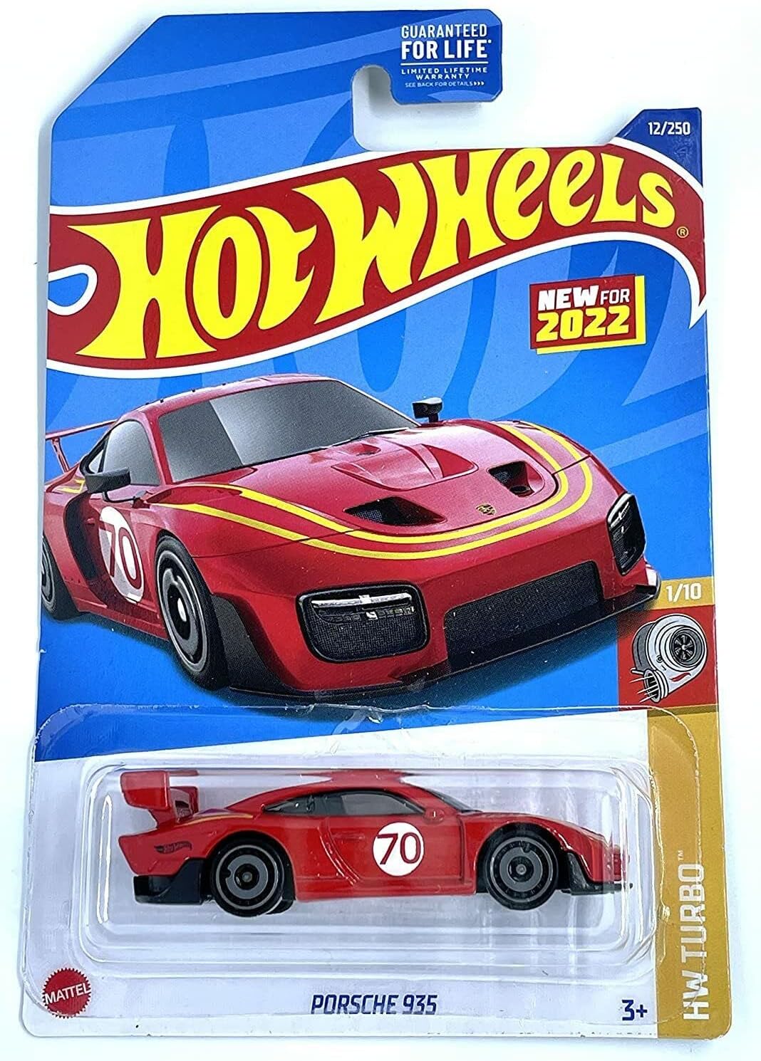 Hot Wheels Red Porsche 935 HW Turbo 1/10 2022 12/250. Credit: Amazon